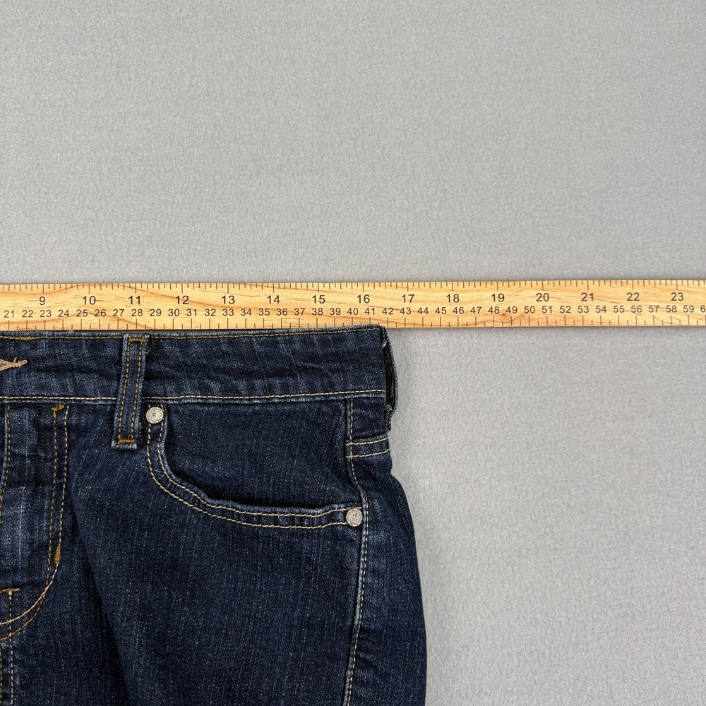Levis Womens Denim Skirt Size 10 Dark Wash Midi Stretch Classic Jean Skirt Vtg - Picture 9 of 12